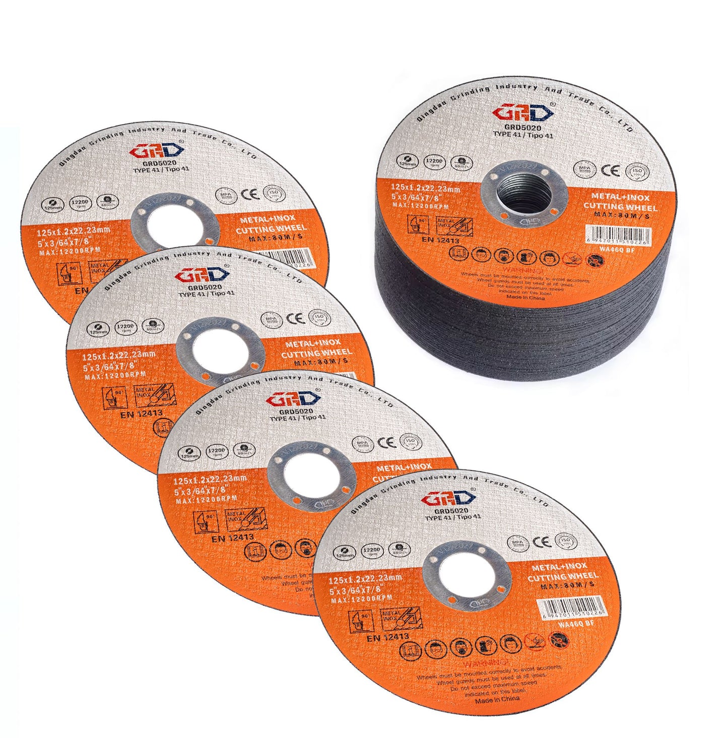 125*1.2*22.2 mm Grinding Disk Abrasive Disc Cutting Wheel Metal Cutting Disc Off Abrasive Disc Flap125mm