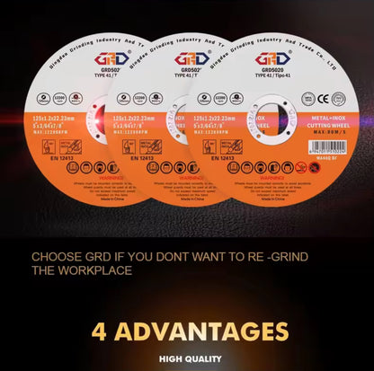 125*1.2*22.2 mm Grinding Disk Abrasive Disc Cutting Wheel Metal Cutting Disc Off Abrasive Disc Flap125mm