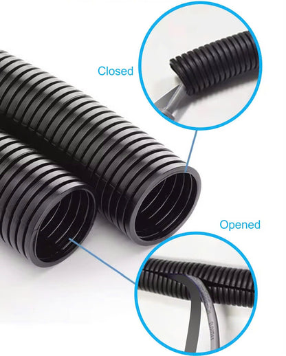 Split Wire Loom Tubing Cable Conduit Protector Auto/Marine/Industrial Electrical