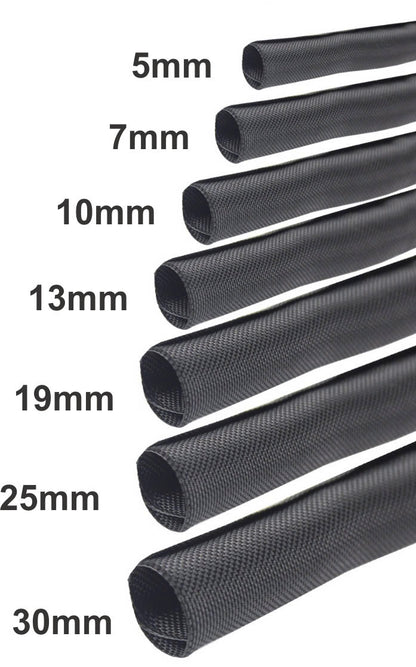 Self-Wrap Braided Wire Sleeving Vehicle Marine Home Cable Cover