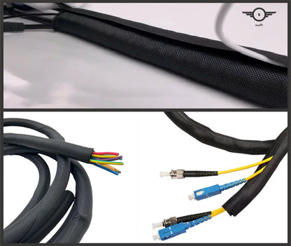 Self-Wrap Braided Wire Sleeving Vehicle Marine Home Cable Cover