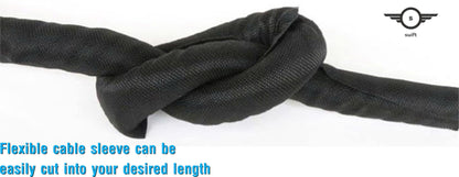 Self-Wrap Braided Wire Sleeving Vehicle Marine Home Cable Cover