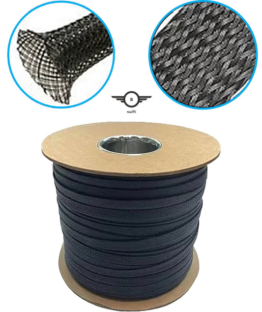 Soft Braided Expandable PET Sleeve Cable Wire Protector